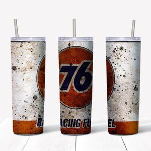 76 Racing Oil - Vintage    20 Oz Skinny Sublimated Tumbler